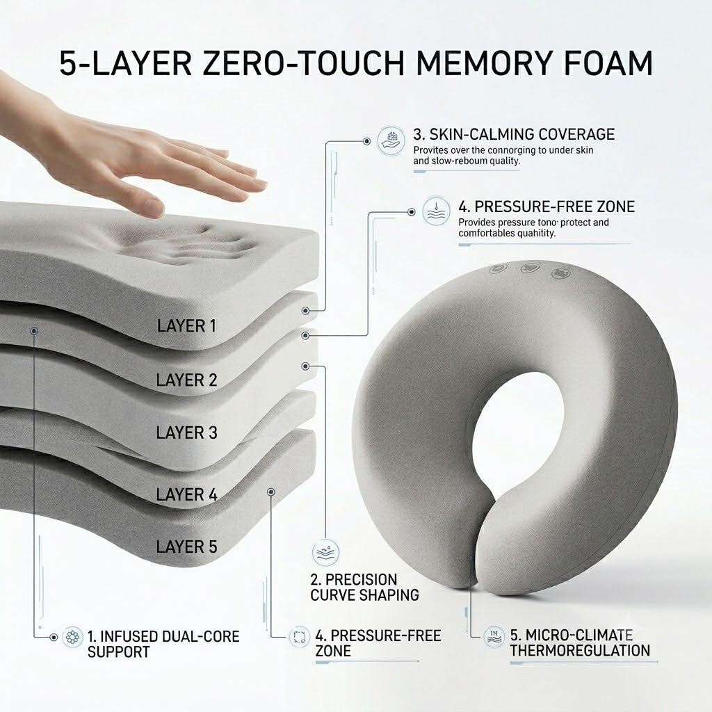 CloudNest™ Infinity Curve Beauty Pillow | Anti-Aging, Wrinkle-Prevention & Orthopedic Neck Support