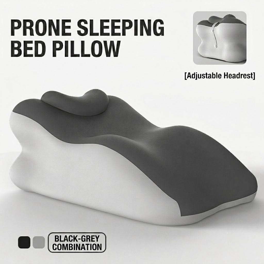 CloudNest™ Ergonomic Prone Support Pillow | Adjustable Headrest for Comfortable Reading, Gaming & Phone Use